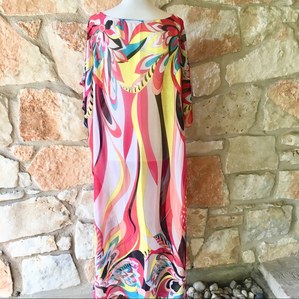 5⭐️Fave! Watermark Kimono Caftan Coverup - Picture 7 of 7